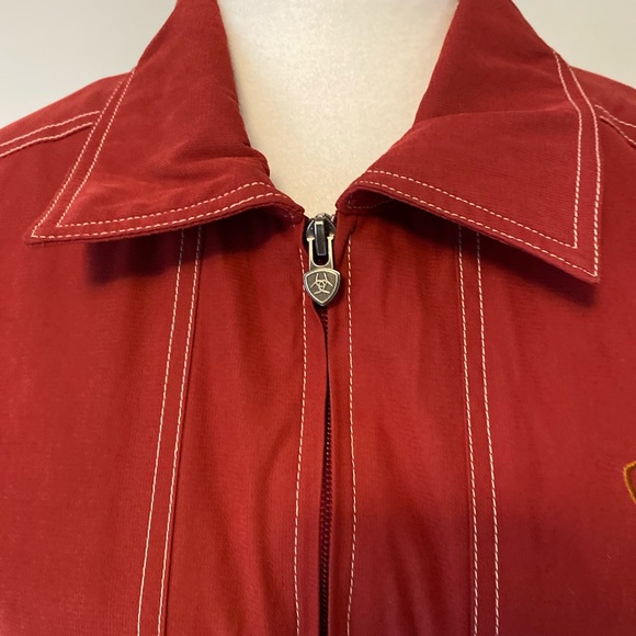 Ariat Women’s Red Zip-up Jacket Size Small - Picture 3 of 16